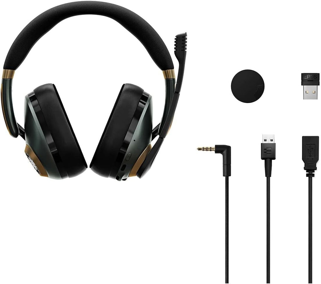 EPOS H3Pro Hybrid Gaming Headset - PC Headphones with Microphone Racing Green