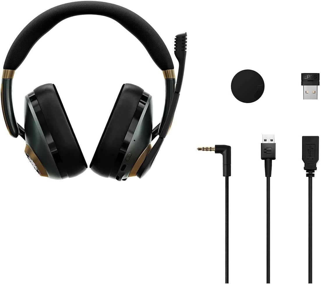 EPOS H3Pro Hybrid Gaming Headset - PC Headphones with Microphone Racing Green