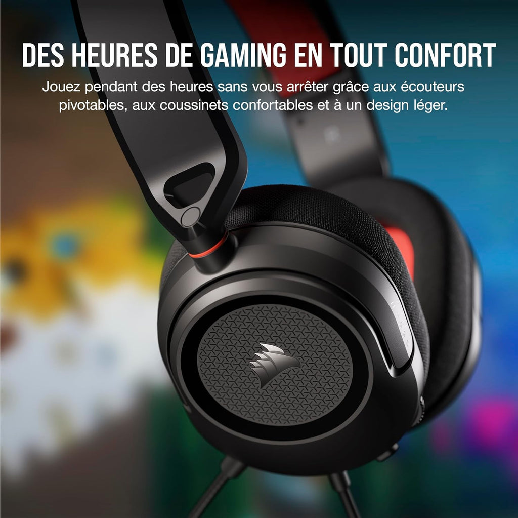 Corsair HS35 v2 Multiplatform Wired Gaming Headset – One Size, Carbon