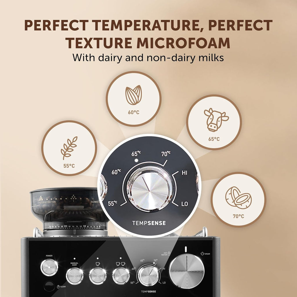 Breville Barista Sense Espresso Machine Bean to Cup,Grinder, Milk Frother VCF187
