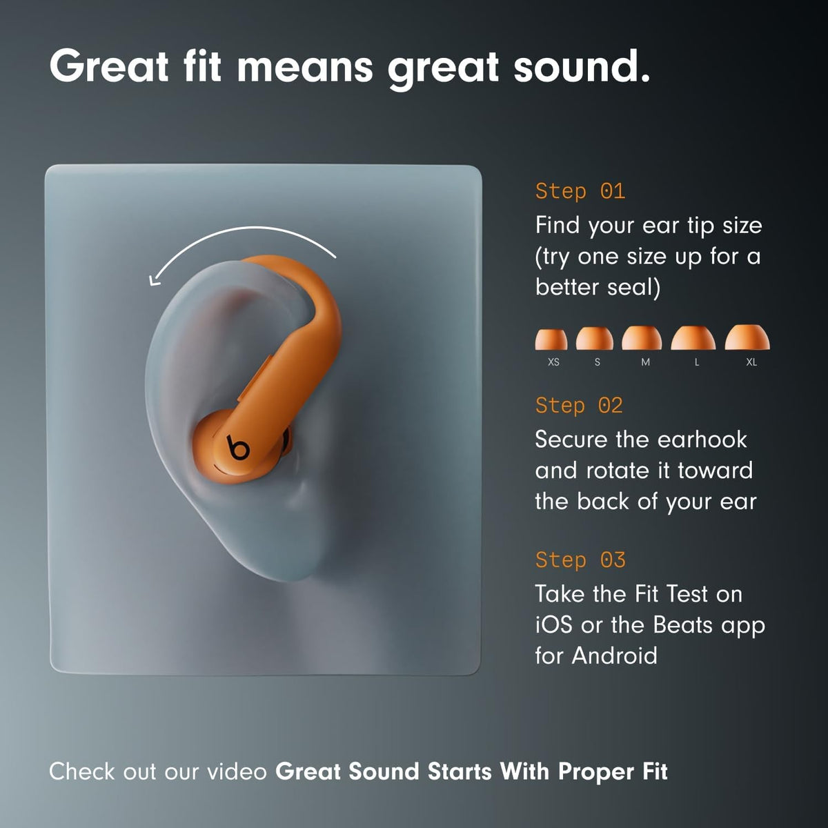 Beats Powerbeats Pro 2 Wireless Bluetooth Earbuds Headphones Electric Orange