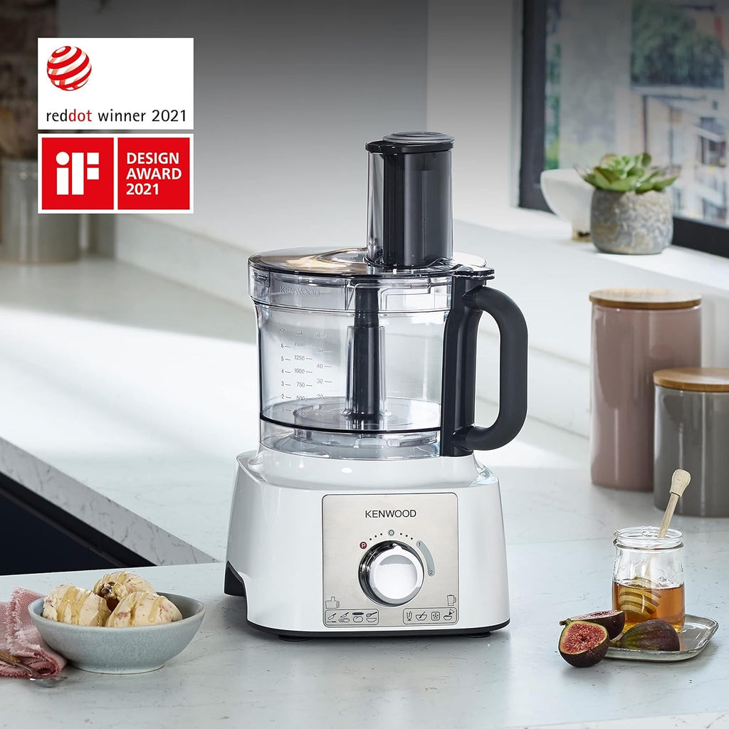 Kenwood FDP65.860WH food processor with 9 attachments. Express Serve and Dice