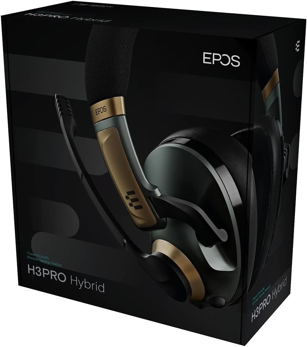 EPOS H3Pro Hybrid Gaming Headset - PC Headphones with Microphone Racing Green