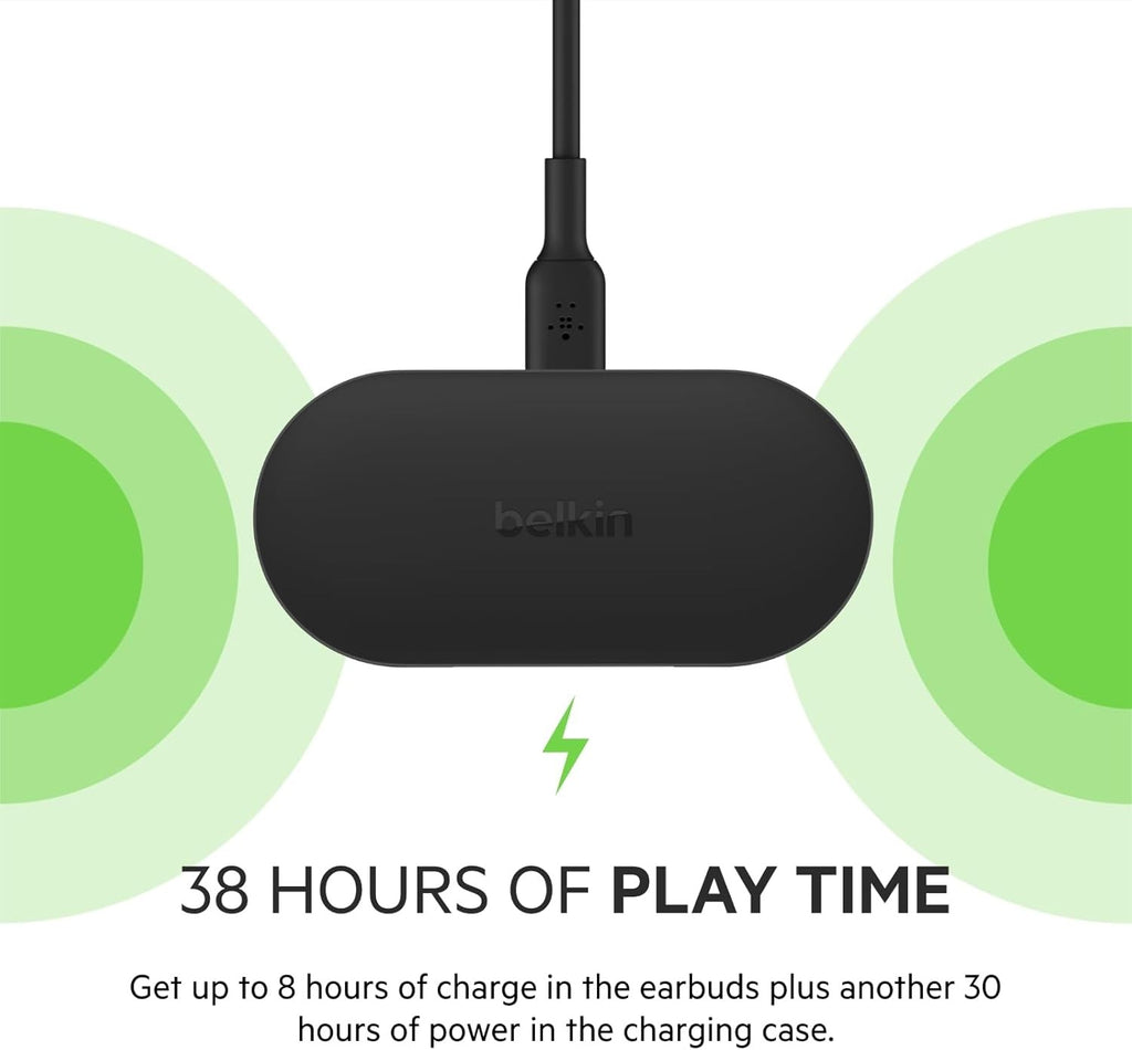 Belkin SoundForm Play In-Ear True Wireless Earbuds - Black