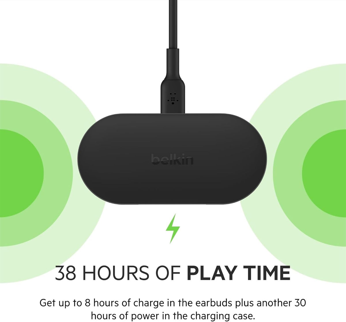 Belkin SoundForm Play In-Ear True Wireless Earbuds - Black
