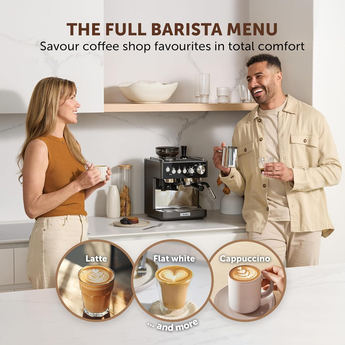 Breville Barista Sense Espresso Machine Bean to Cup,Grinder, Milk Frother VCF187