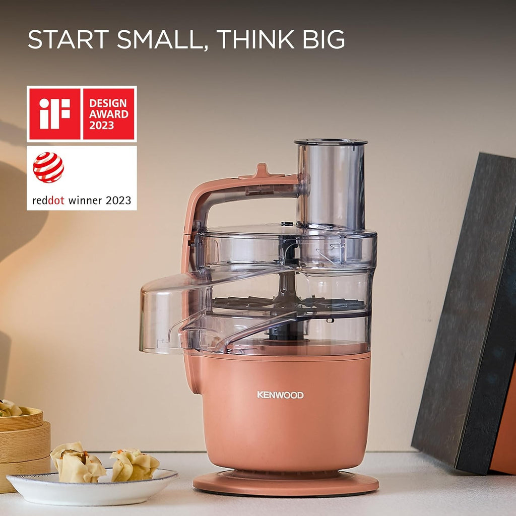 Kenwood MultiPro Go Food Processor 6500W 1.3L Bowl Clay Red - FDP22.130RD