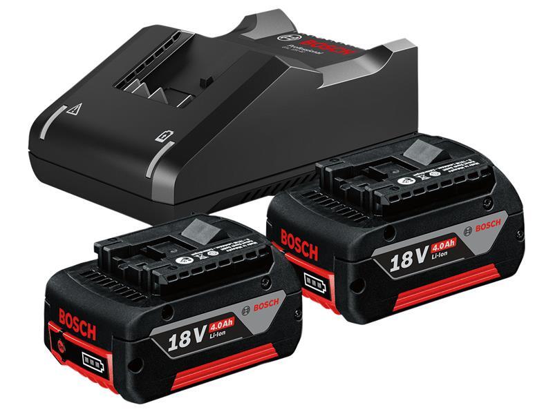 Bosch Genuine BLUE 18v Cordless CoolPack Li-ion Battery 4ah and Charger