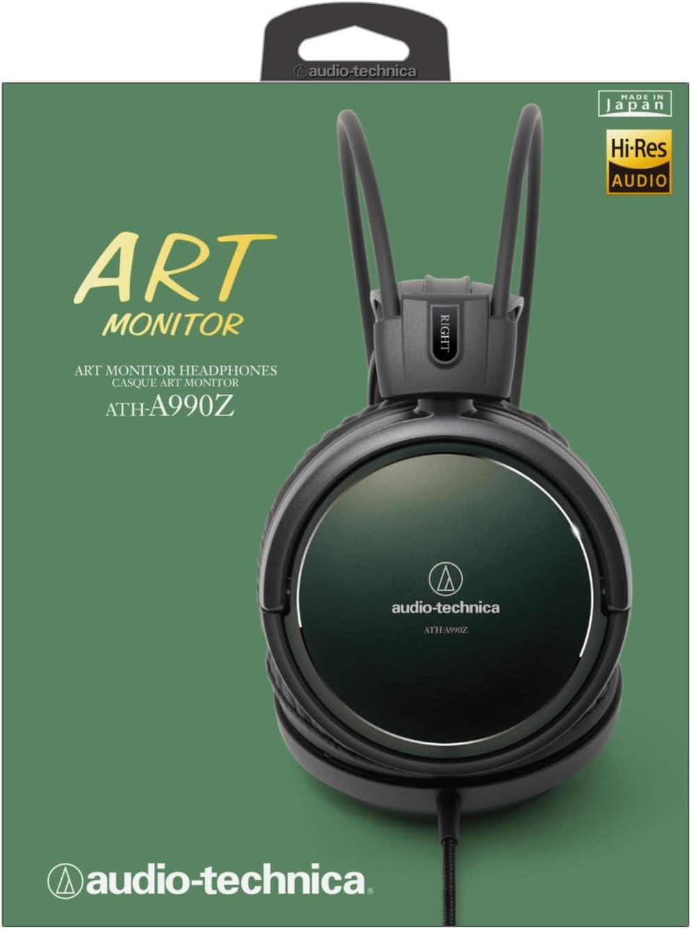 Audio-Technica A990Z High-Fidelity Closed-Back Headphones Forest Green