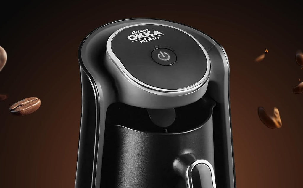 Arzum OKKA Minio OK004-K Turkish Coffee Machine 4 Cup Black Chrome 480W