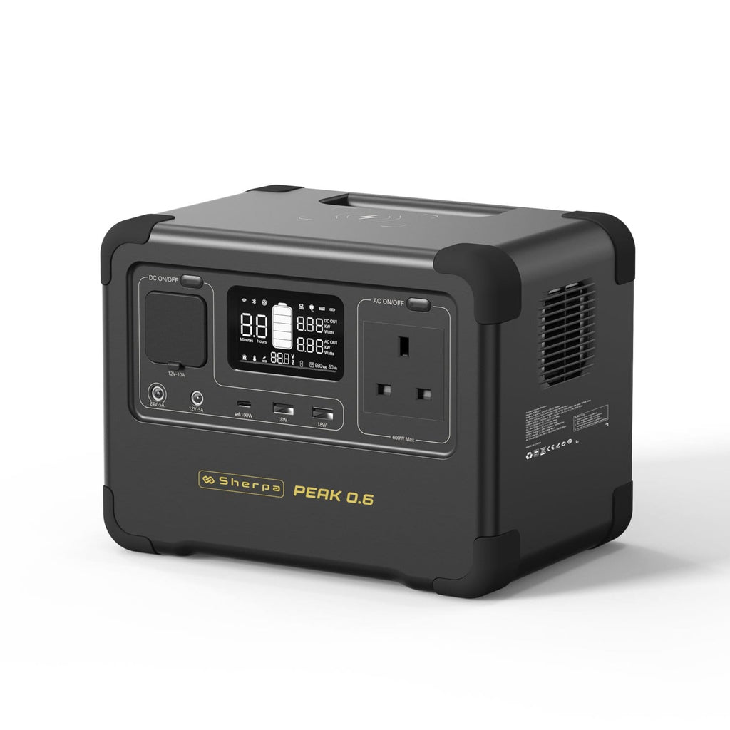 Sherpa PEAK 0.6 - 600W Portable Power Station