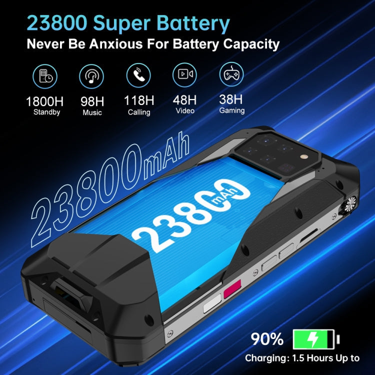 Unihertz Tank 3 Pro 5G Rugged Smartphone – 23,800mAh, 16GB+512GB, Projector & Night Vision