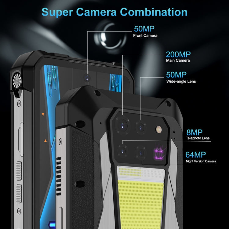 Unihertz Tank 3 Pro 5G Rugged Smartphone – 23,800mAh, 16GB+512GB, Projector & Night Vision