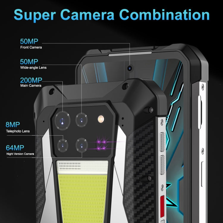 [HK Warehouse] Unihertz Tank 3 / 8849, 16GB+512GB, 200MP Camera, Night Vision, 23800mAh Battery, 6.79 inch Android 13 Dimensity 8200 Octa Core, Network: 5G (Black)
