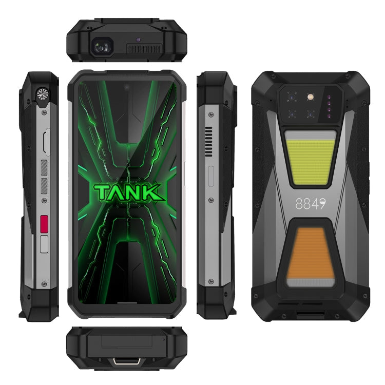 Unihertz 8849 Tank 3S  Projector Rugged Phone, 12GB+256GB, 6.79 inch Android 14 Dimensity 8200 Octa Core, Network: 5G (Black)