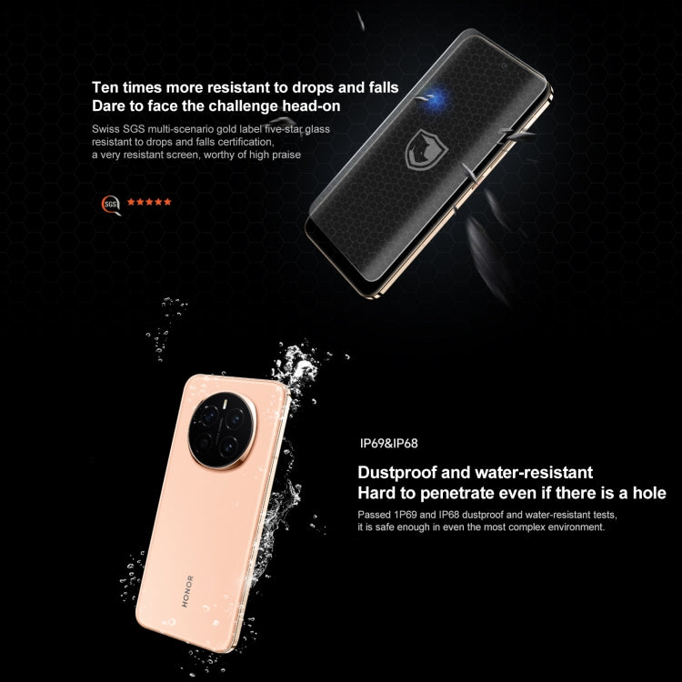Honor Magic7, 16GB+512GB, Screen Fingerprint, 6.78 inch MagicOS 9.0 / Android 15 Snapdragon 8 Elite 3nm Octa Core, Network: 5G, NFC, OTG, Support Google Play (Black)