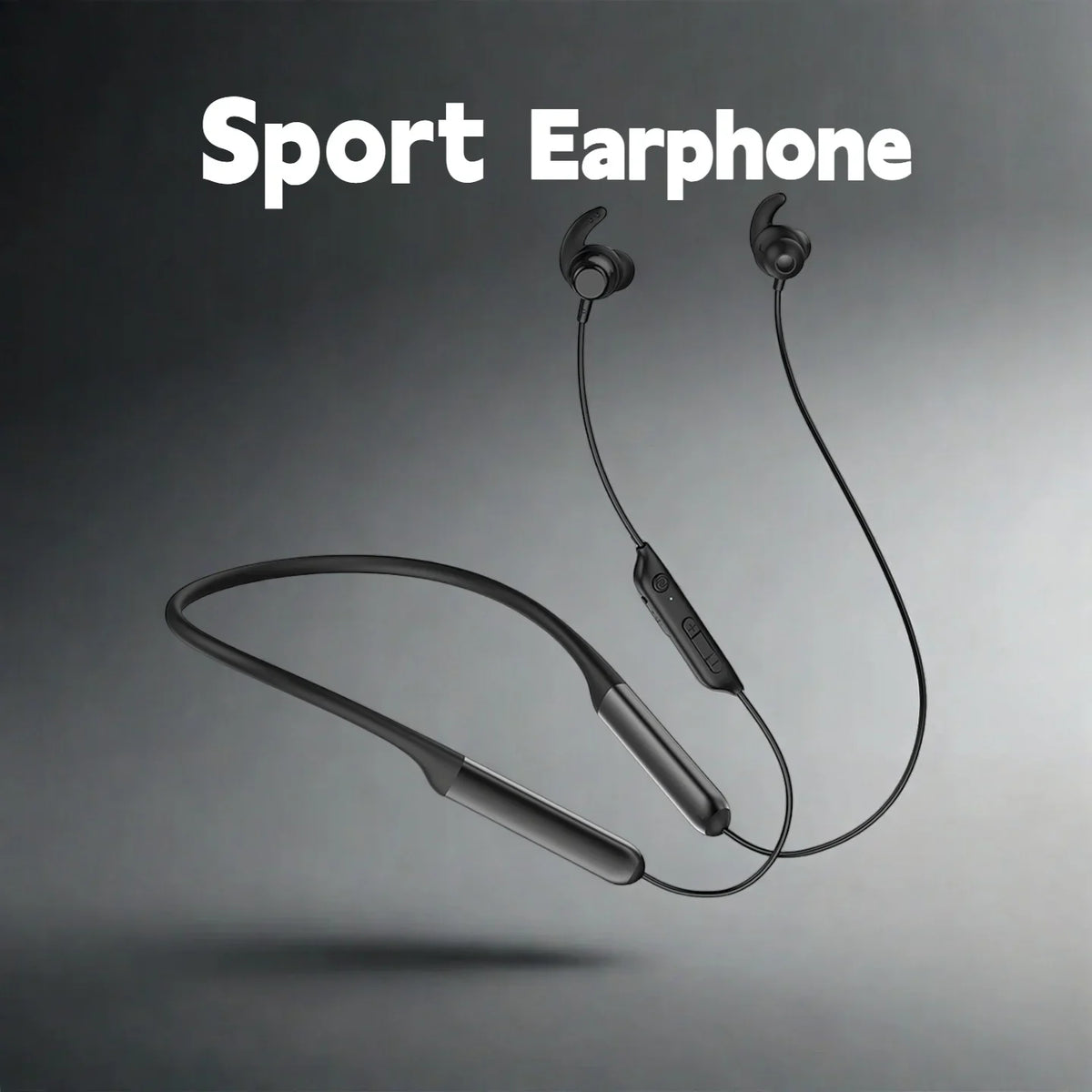 Magnetic sports wireless neckband with dual battery
