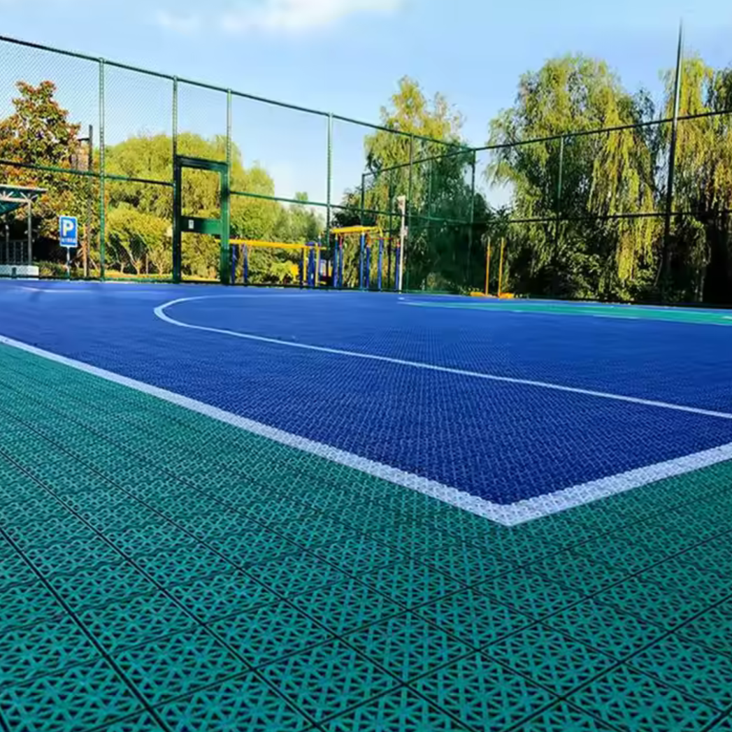 Padel Court System with Court Markings