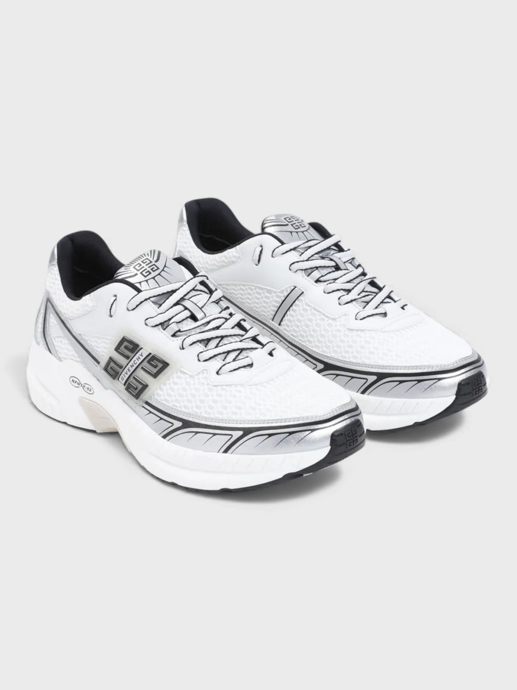 NFNTY-52 Runners White Silver Sneakers
