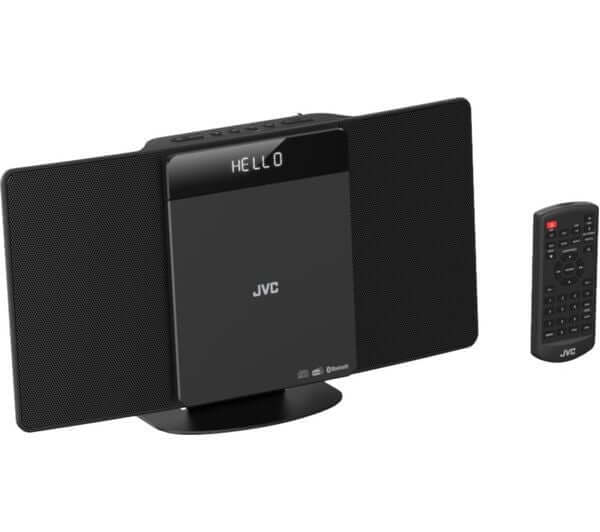 JVC RD-D325B BLUETOOTH 10W FLAT PANEL HI-FI SYSTEM DAB+ FM RADIO CD PLAYER USB