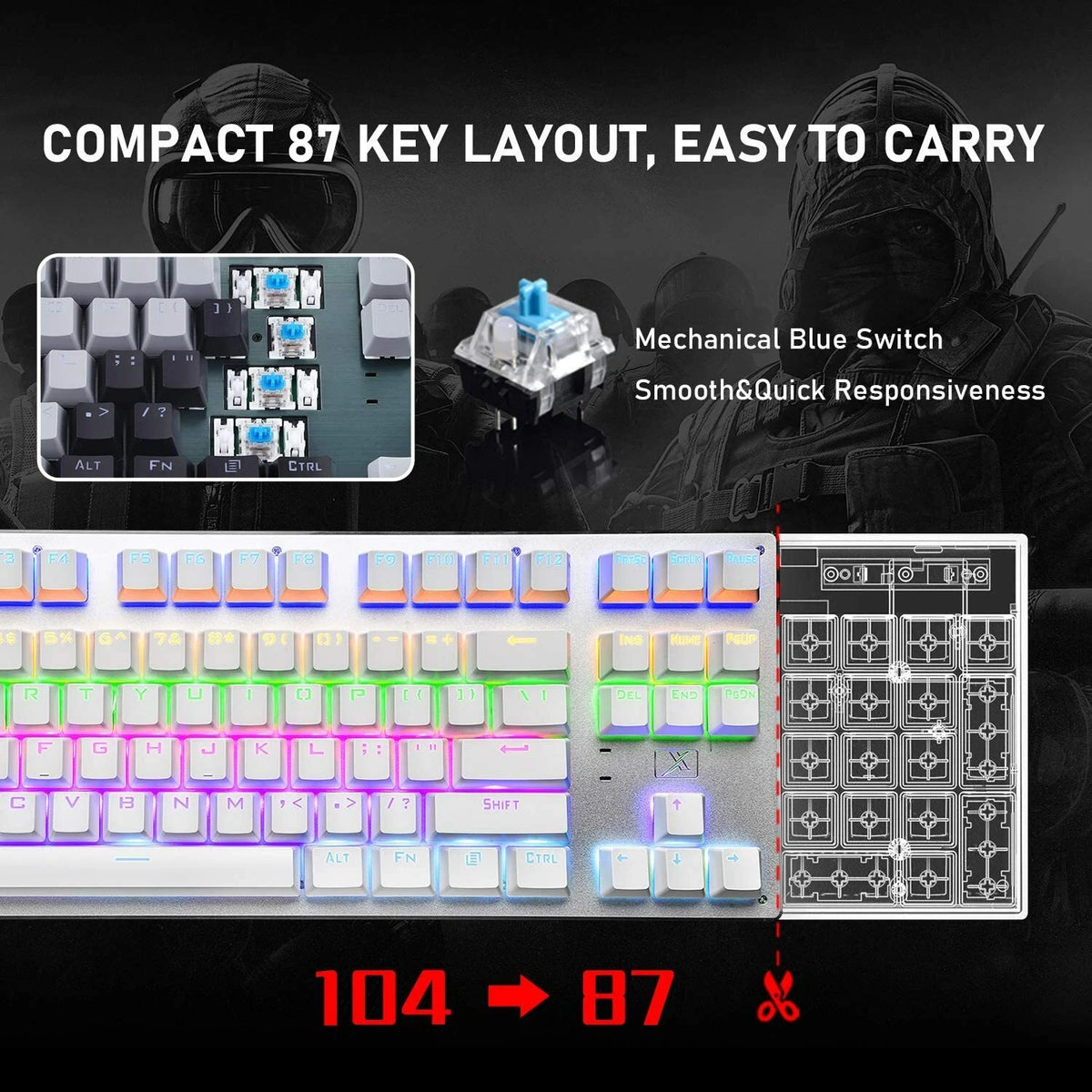 Three-mode mechanical keyboard – photo 4