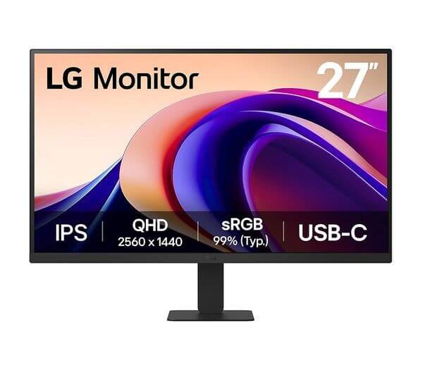 LG 27U631A-B 27" IPS LCD MONITOR QUAD HD 1440P 100HZ 5MS HDR10 HDMI USB TYPE-C