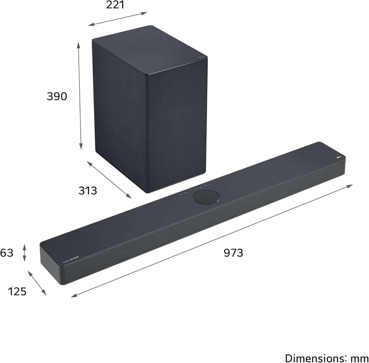 LG USC9S SOUNDBAR 3.1.3 WIRELESS SUBWOOFER 4K 400W HDMI DOLBY ATMOS MERIDIAN
