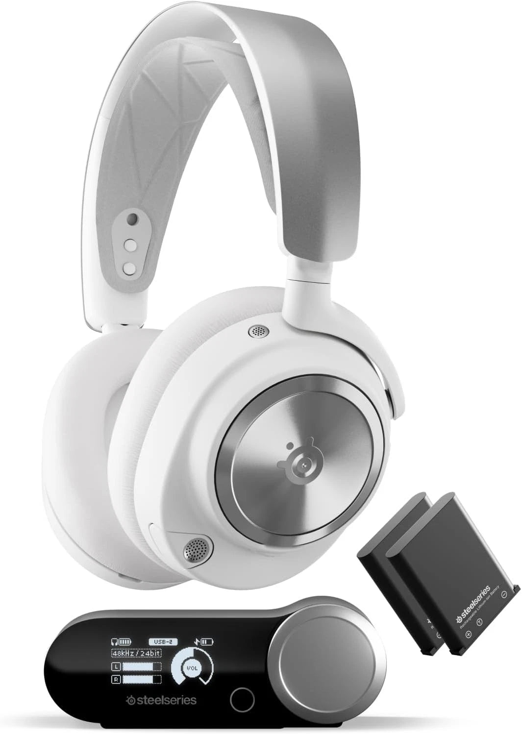 SteelSeries Arctis Nova Pro Wireless for PlayStation and PC – White