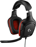 Logitech G332 Wired Gaming Headset – Black and Red