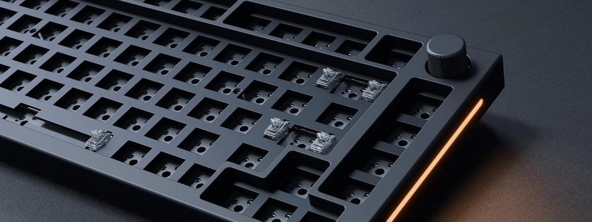 Glorious GMMK PRO 75% Barebones Keyboard – ISO, Black Slate