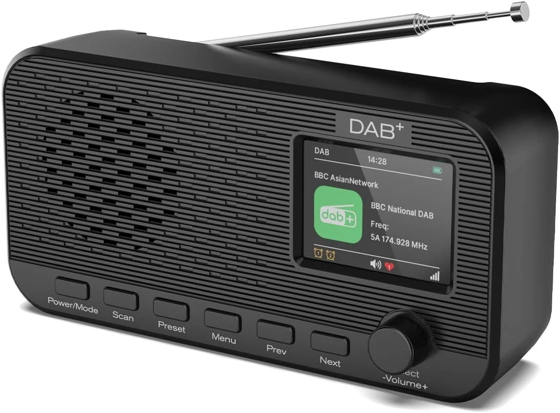 OiDiPi Rechargeable DAB+ / FM Bluetooth Radio