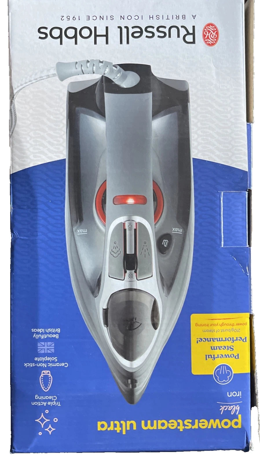 Russell Hobbs Powersteam Ultra 20630 Steam Iron, 3100W – New Other