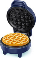 SNAILAR Mini Waffle Maker, 550W – Blue