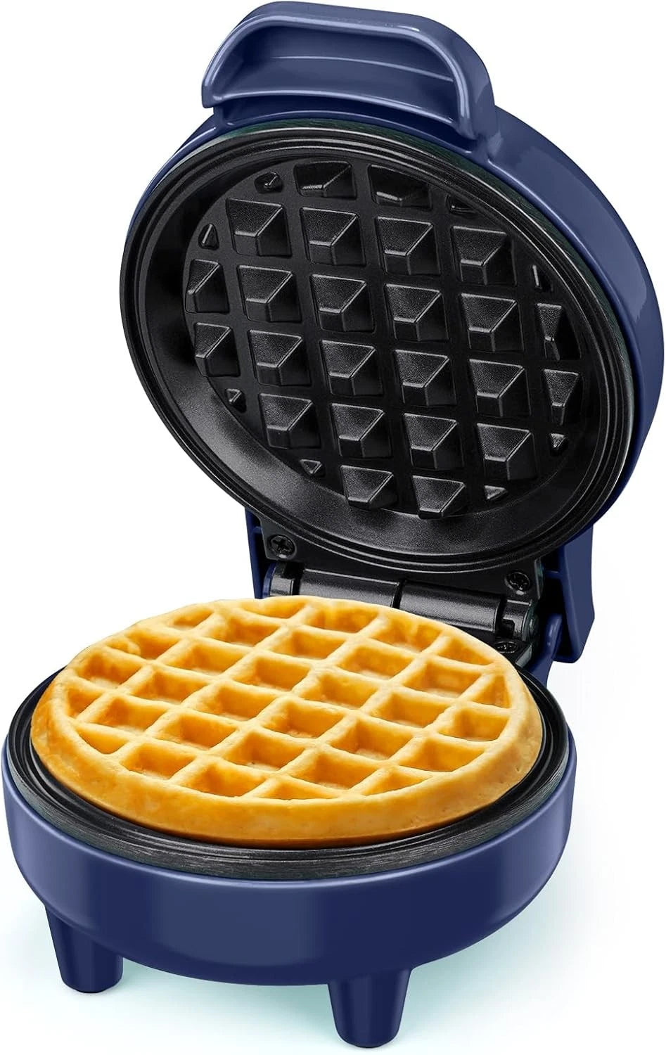 SNAILAR Mini Waffle Maker, 550W – Blue