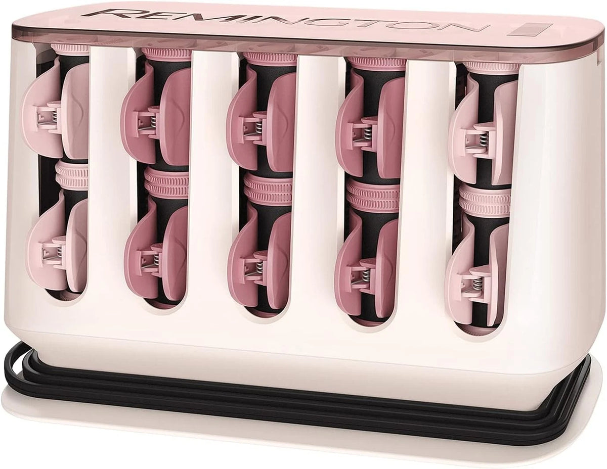 Remington PROluxe H9100 Heated Hair Rollers, 20-Piece Set