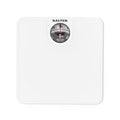 Salter Mechanical Bathroom Scale with Magnifying Lens – White