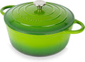 Nuovva Enamelled Cast Iron Dutch Oven, 28cm / 6.4qt – Green