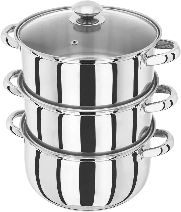 Judge Essential 3-Tier Stainless Steel Steamer, 22cm