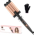 BESTOPE MIX 3-Barrel Ceramic Hair Waver, 22mm – Gold