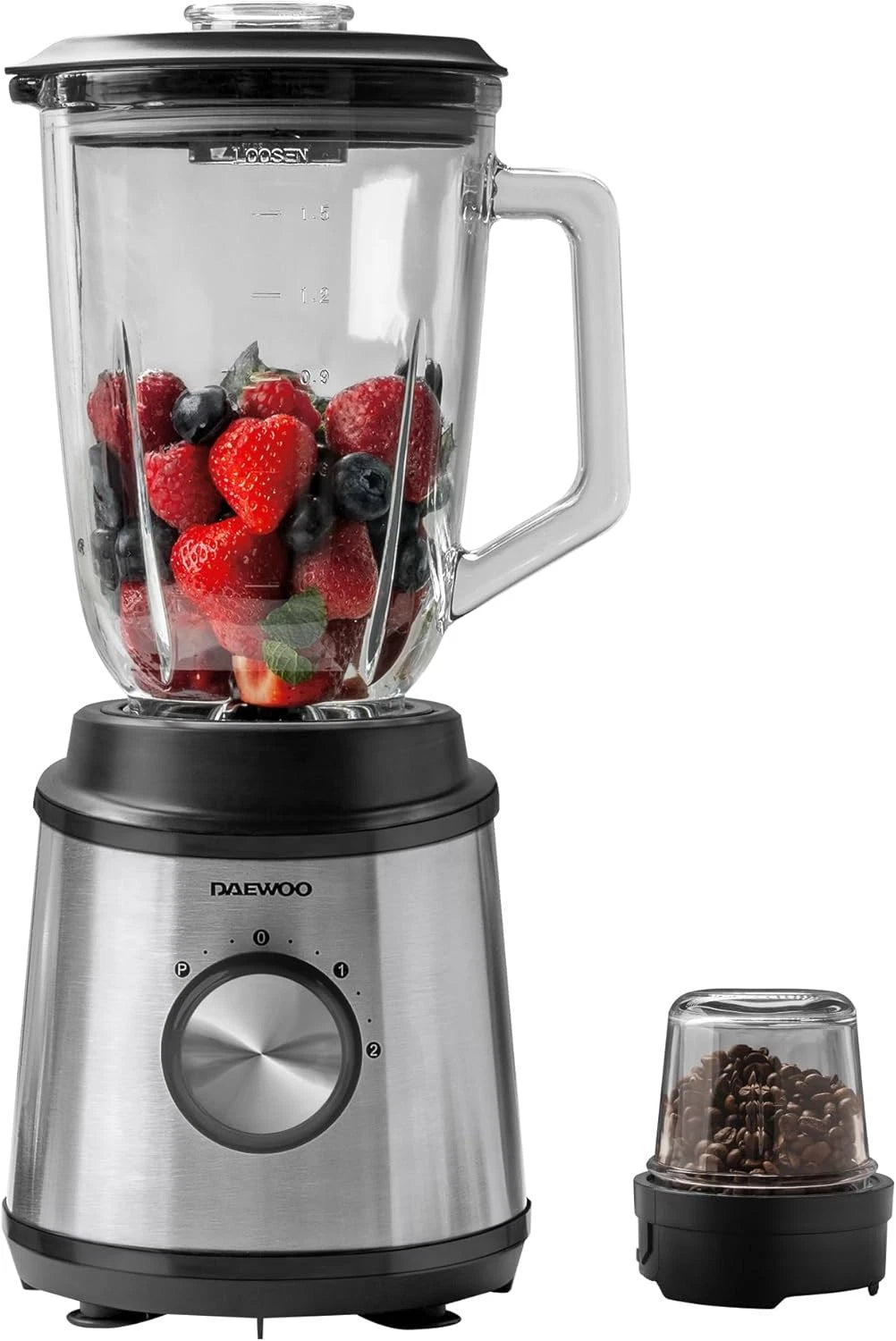 Daewoo 1.5L Jug Blender with 100g Coffee & Spice Grinder