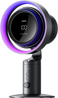 JISULIFE Table Fan Pro3 with H11 Filter & RGB Lighting